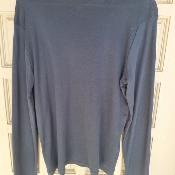 Liz Claiborne Tee Plus SzXL Long Sleeve Dk Blue Knit Great for Layering - Picture 8 of 9